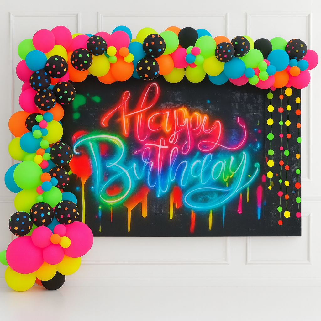 ⚡️Neon  Balloon Garland Kit ⚡️