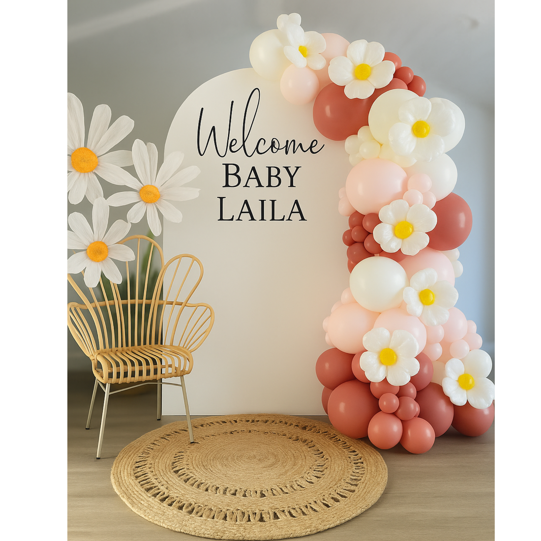 🌼 Daisy Shower Balloon Garland Bundle 🌼