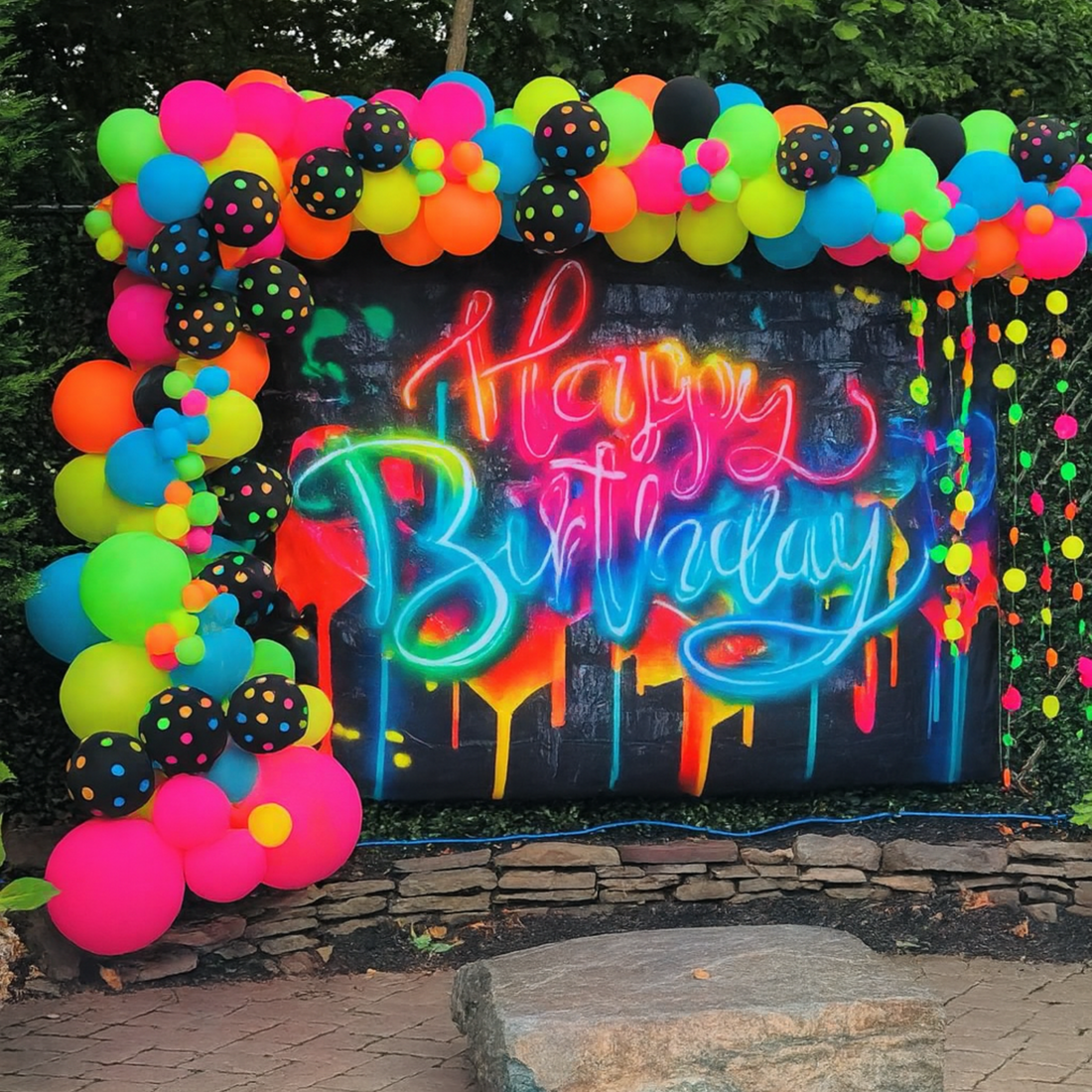 ⚡️Neon  Balloon Garland Kit ⚡️