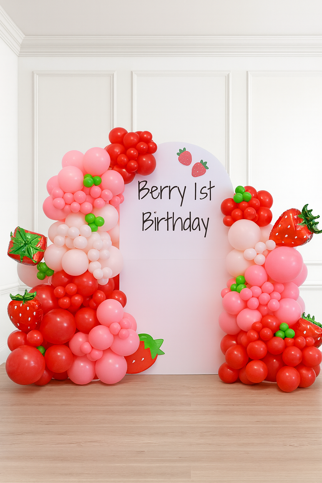 Strawberry Fields Balloon Garland Bundle 🍓 | Red, Pink, White & Lime Green