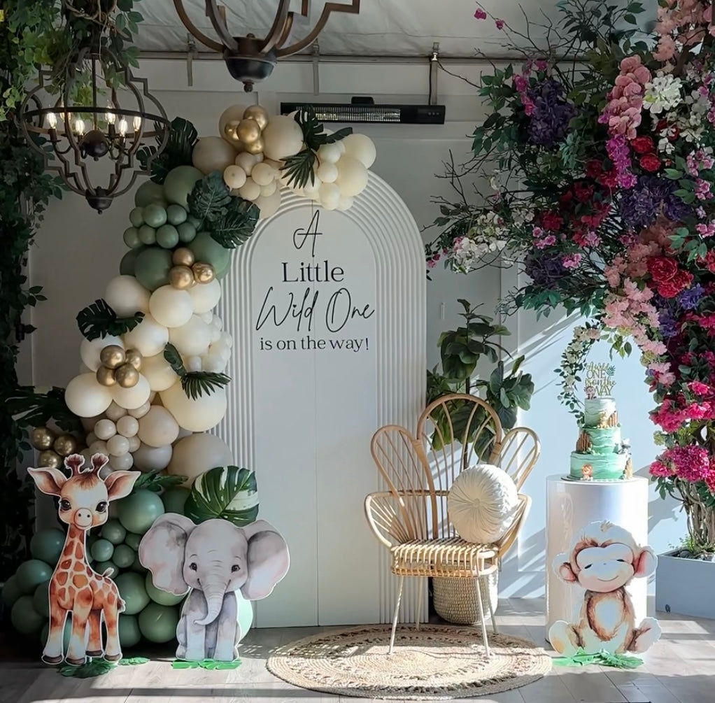 🌿 Wild One Balloon Garland Kit 🎉